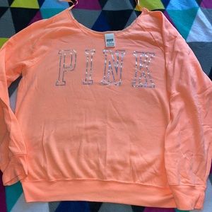 PINK Coral Crewneck